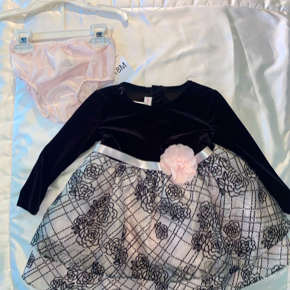 Bonnie baby formal dress with matching bloomers
